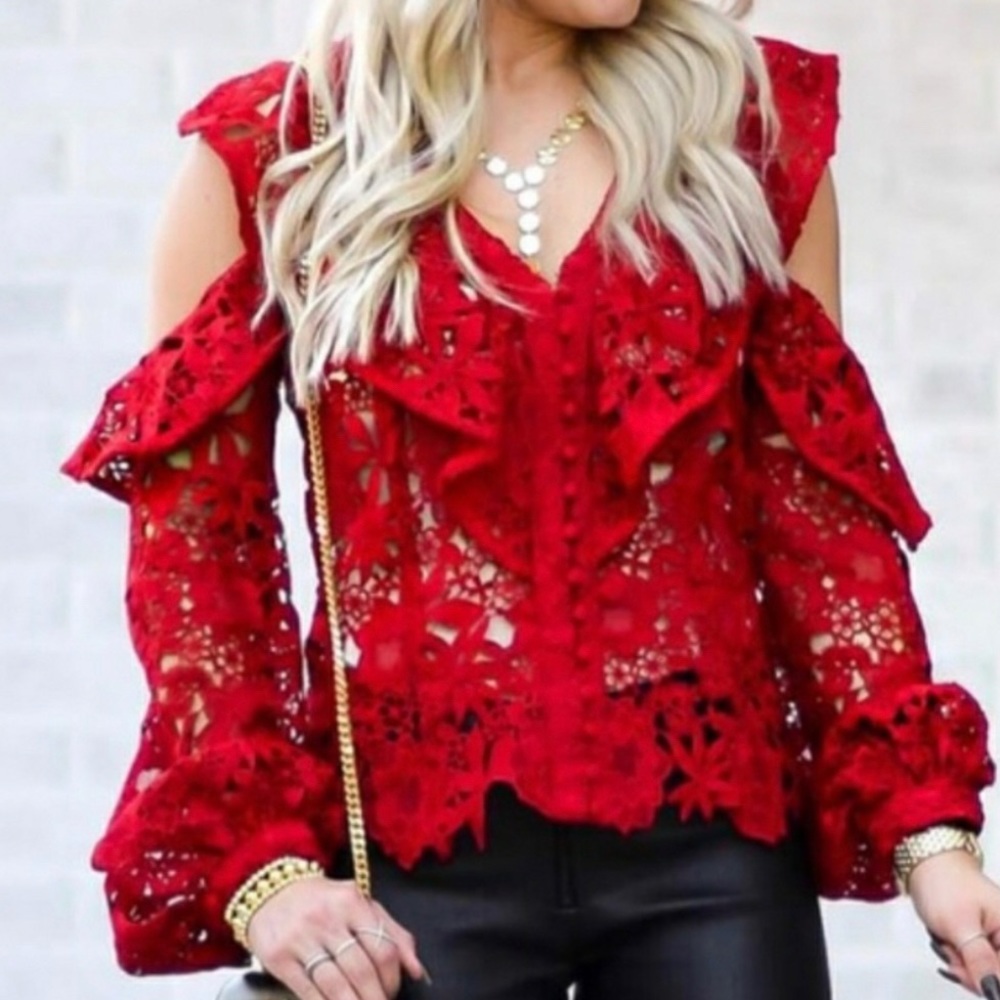 NWT Bardot Valentina cold-shoulder jacket/blouse
